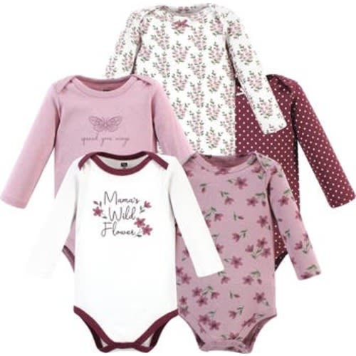 Essential Long-Sleeve Cotton Bodysuit Set