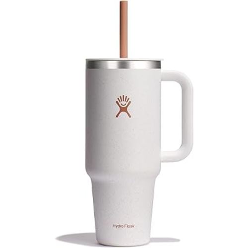 Hydro Flask Travel Tumbler Stainless Steel Insulated Cup with Lid and Straw for Cold Water and Drinks for Sports, School, Work, Car, Travel and Weekends