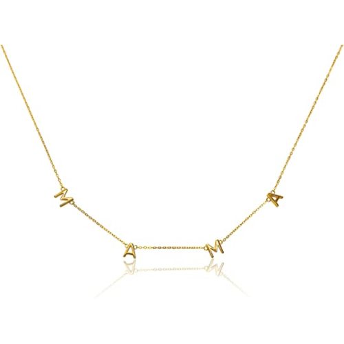 Benevolence LA Mama Necklace, 14k Gold Dipped Necklaces for Women, Birthday, Gifts for Mom, Grandma, Mother in Law | Mama Gift, Mom Gifts - Designed in California