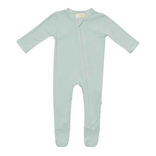 Kyte Baby Zippered Footie- Sage - 3-6 Months