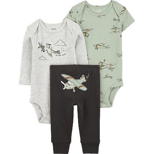 Baby Carter's 3-Piece Airplane Bodysuits and Pants Little Outfit Set
