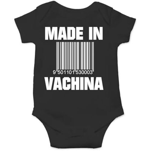 AW Fashions Made in VaChina Baby Bodysuit Funny Cute Baby Girl Clothing or Boy Outfit Infant Romper