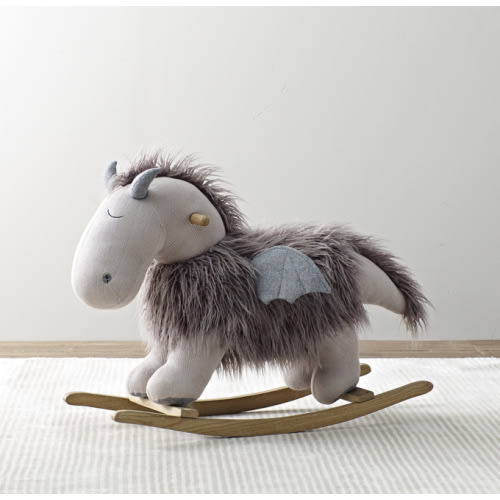 Wooly Plush Animal Rocker - Dragon