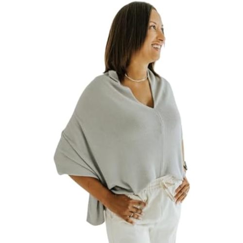 Nursing Cover for Breastfeeding | Full Coverage | Breathable & Soft | Wide Viewing Neck | Stretchable Modal Fabric