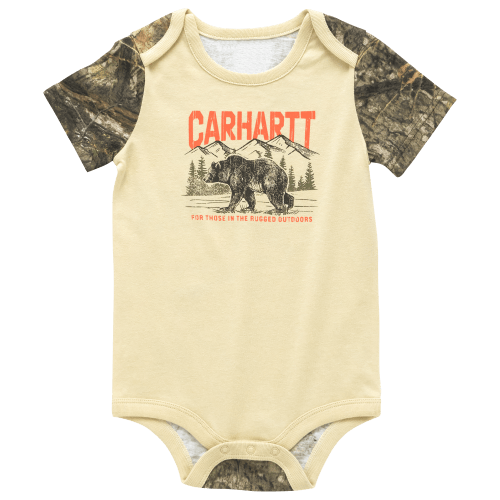 Carhartt Camo and Bear Short-Sleeve Bodysuit for Baby Boys