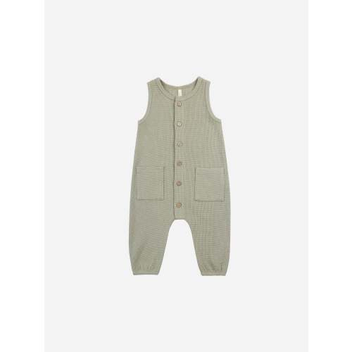 Waffle Jumpsuit || Sage