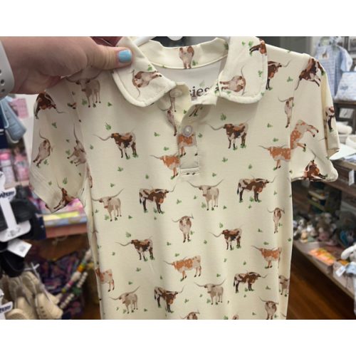 Longhorn Playsuit. Size: 12-18M