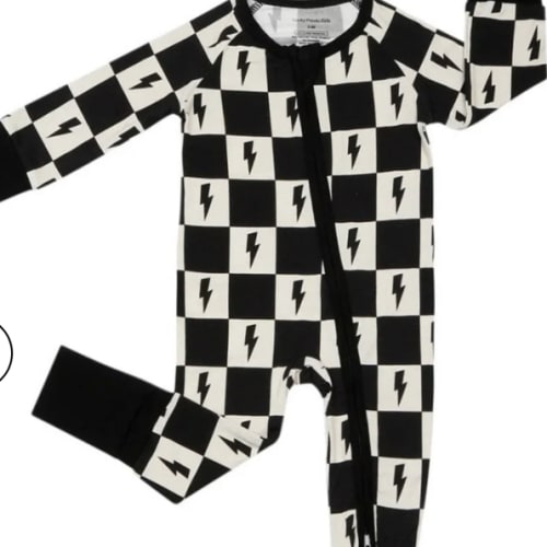 Bamboo Zip Romper | Checks & Bolts – Crump and Company