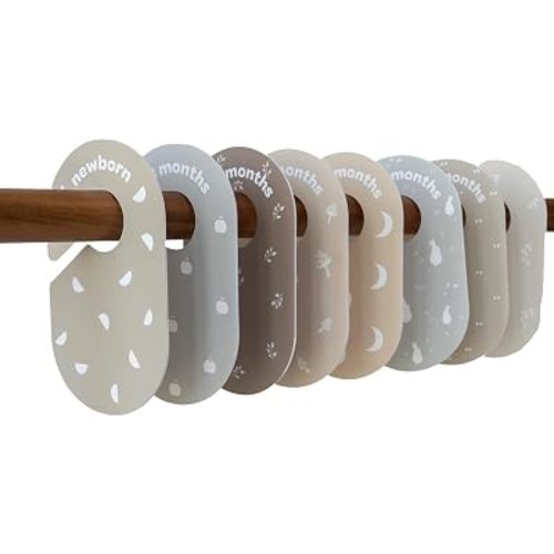 3 Sprouts Baby Closet Dividers, Newborn to 2T, Mixed, 8 Piece Set