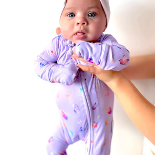 Zipper Onesie - Butterflies (PRE-ORDER) – Lil Miimie