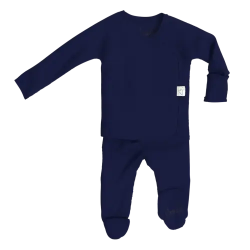 Footie - Midnight Blue – Bonsie Skin to Skin Babywear