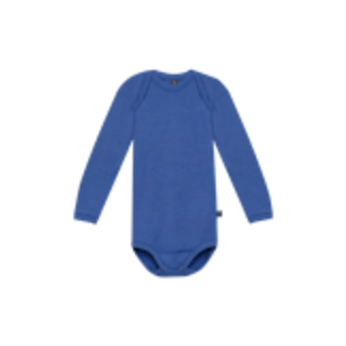 merino wool long sleeve bodysuit | 2-4 months | sapphire blue