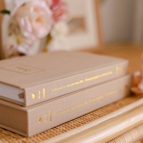 Baby Journal with Keepsake Box and Pen, 18 Years, Pregnancy Journal, Baby Book, Baby Memories Book [MOCHA COLOUR]