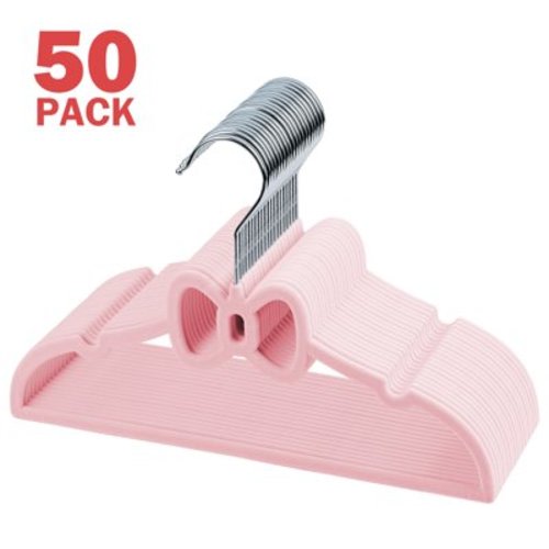 50 Pack Kids Hangers,Premium Velvet Strong and Durable Baby Hangers, Non-Slip Toddler Hangers, Baby Clothes Hangers With 360°Swivel Hook,12.8”Children Hangers,Ultra Slim and Stackable Space Saving