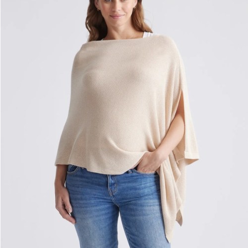Lightweight Cotton Cashmere Nursing Shawl