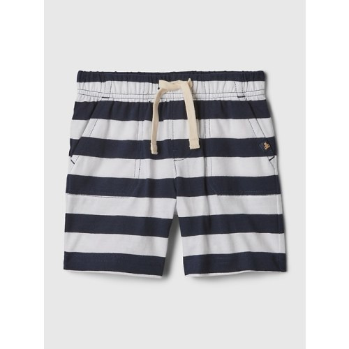 babyGap Mix and Match Shorts in white navy blue stripe, size: 0-3 M