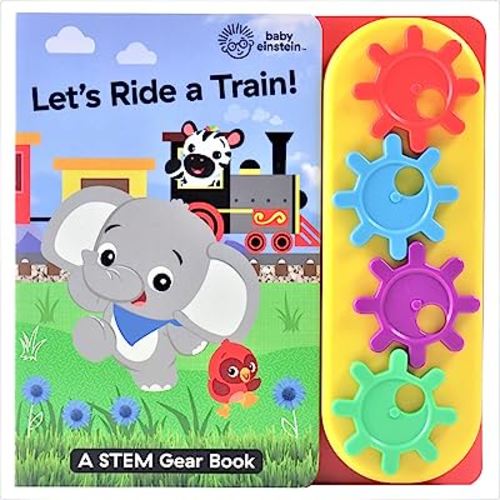 Baby Einstein - Let’s Ride a Train! - A STEM Gear Sound Book - PI Kids