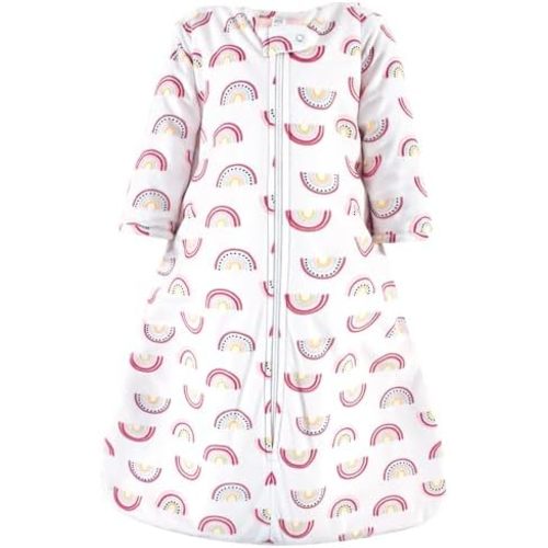 Hudson Baby Unisex Baby Long Sleeve Plush Faux Fur Sleeping Bag, Wearable Blanket