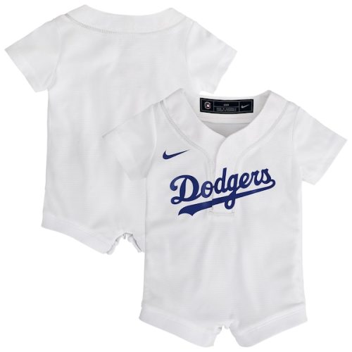 Newborn Los Angeles Dodgers Nike White Home Replica Romper Jersey