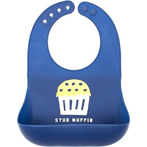Bella Tunno Wonder Bib - Adjustable Silicone Baby Bibs for Boys, Durable and Waterproof BPA Free Silicone