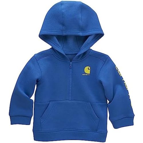Carhartt Boys' Long-Sleeve Half-Zip Hooded Sweatshirt
