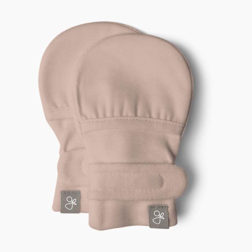 Goumi Kids Organic Stay-On Baby Mitts - Rose, Preemie
