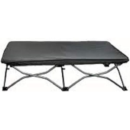 Regalo My Cot Portable Travel Bed, Includes Fitted Sheet, Grey, 1 Count (Pack of 1)