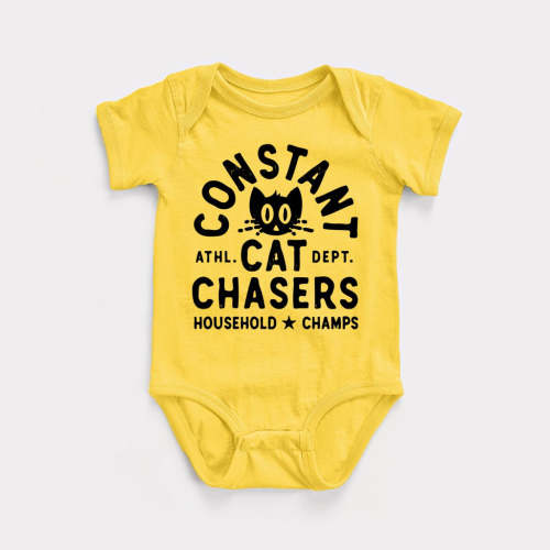 Constant Cat Chasers Baby Bodysuit – BabyDoopy