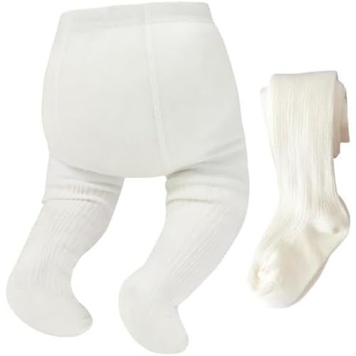 Zando Cozy Baby Tights Cotton Infant Tights Soft Newborn Tights Baby Leggings Cotton Toddler TIghts for Girls Leggings