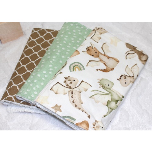 Burp Cloths, Baby Burp Cloths, Burp Cloth set, Dragon theme, Baby Boy Burp Cloth, Baby Shower Gift, Newborn Baby Gift, Dragon Nursery decor