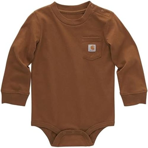 Carhartt Kid's CA5002 Long-Sleeve Pocket Bodysuit