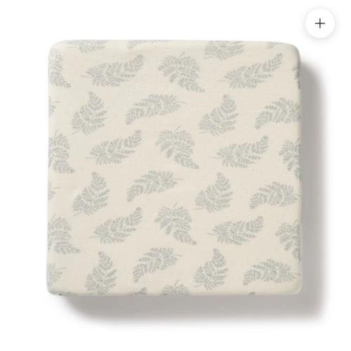 Forever Ferns Organic Pointelle Cot Sheet