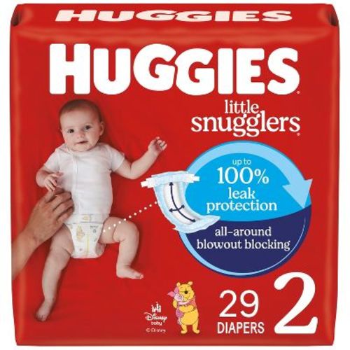 Huggies Little Snugglers Disposable Diapers - Size Newborn - 128ct