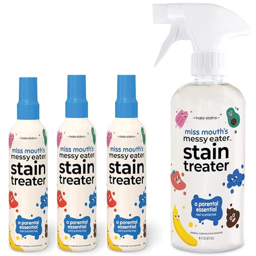 Miss Mouth's Messy Eater Stain Treater - 3 Pack Stain Remover Spray and 16oz Bottle