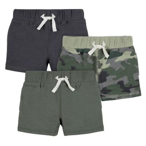 Gerber Baby Boys' Pull-On Knit Shorts - Color Me Camo - 0-3 Months - 3-Pack