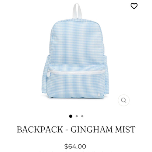 Backpack - Gingham Mist