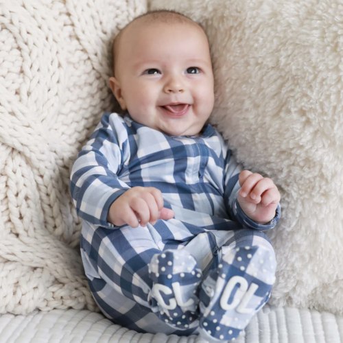 Caden Lane - Boy Zipper Footies - Best Sellers | 0-3M
