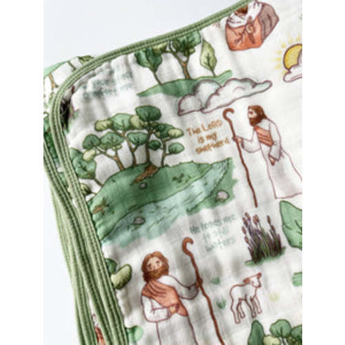 The Good Shepherd Double-Sided 8 Layer Blanket / Quilt | littlelightcollective