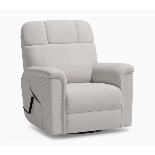 Lullaby Deluxe Recliner with Heat and Massage Brushed Chenille Dove