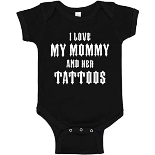 I Love My Mommy and Her Tattoos Baby Bodysuit Infant One Piece or Toddler T-Shirt