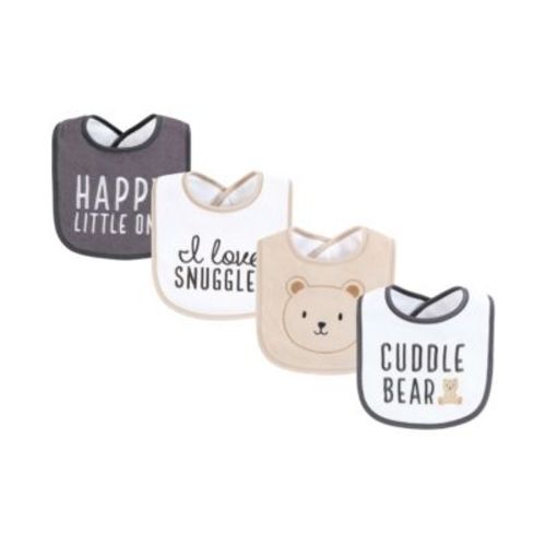 Cotton Terry Drooler Bibs with Fiber Filling, Cuddle Bear, One Size