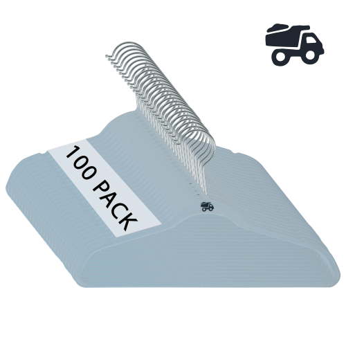 Simplify Kids 100 Pack Velvet Hangers in Light Blue