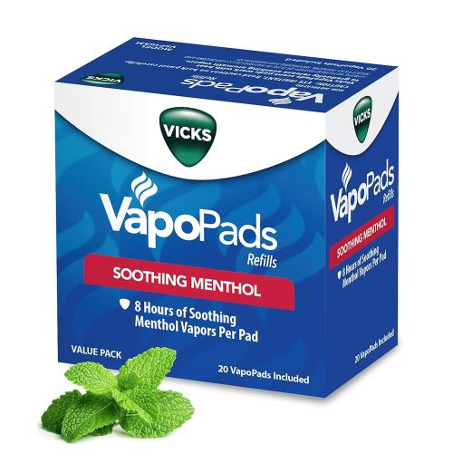 Amazon.com: Vicks VapoPads Original Menthol Scent - Vapor Pads Refill for Vicks Humidifiers and Steam Inhalers, Scent Pads for Congestion and Cough Relief, FSA/HSA Eligible, 20-Pack, Box Color May Vary