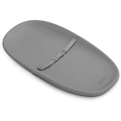 Evolur Eva Baby Changing Pad in Dark Gray, Soft, Lightweight and Portable Changing Pad, Fits All Changing Table, Waterproof Firm Padding