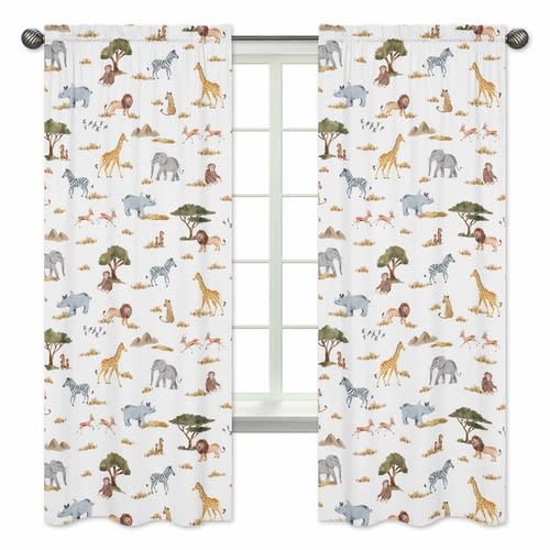 Jungle Collection Window Panels - Set of 2