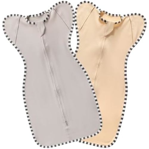 Baby Swaddle Blanket for Newborns and Infants,2-Piece Set Infant Pajamas,Bidirectional Zipper,Easy to Put On and Take Off