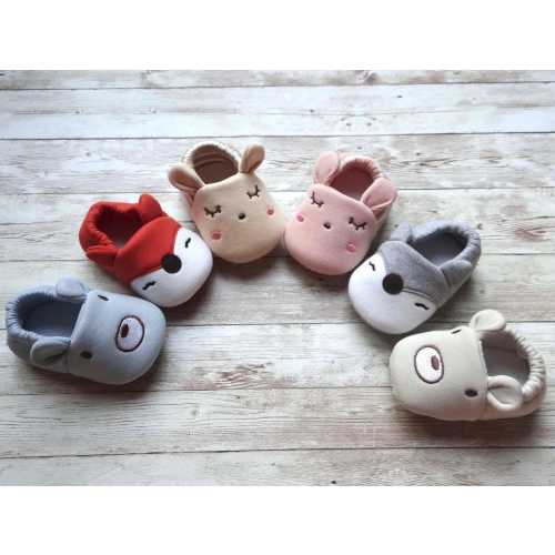 Adorable Soft Breathable 100% Cotton Footwear & Socks For Newborn Baby