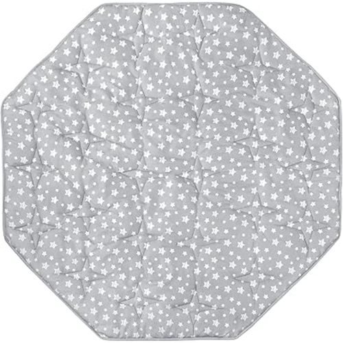 Octagon Playpen Mat Grey, Non Slip 8 Panel Playpen Mattress Mat Fits Regalo Extra Large Play Yard and hiccapop XL 69" Baby Playpen, Grey Star Octagon Playard Pad