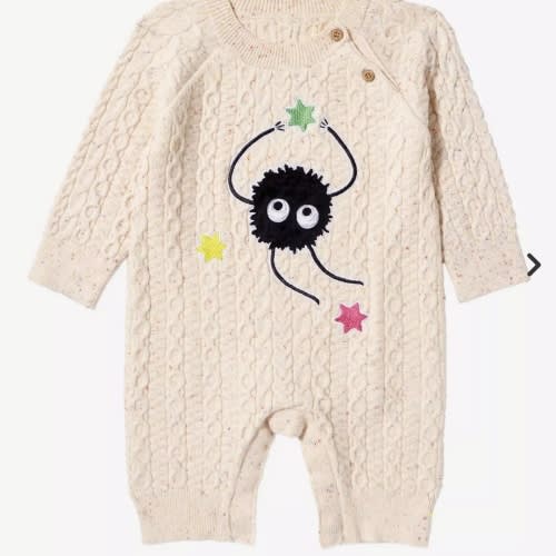 Studio Ghibli Spirited Away Soot Sprites Confetti Knit Infant One-Piece | BoxLunch