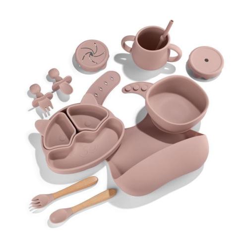 Zoe Sage Silicone Baby Feeding Set 11pc Bundle Blossom